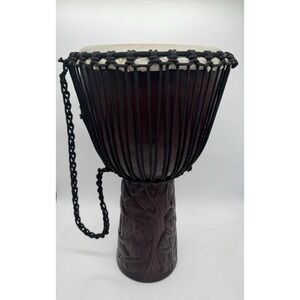 Meinl African Style Djembe – Large 24" Carved Village Drum